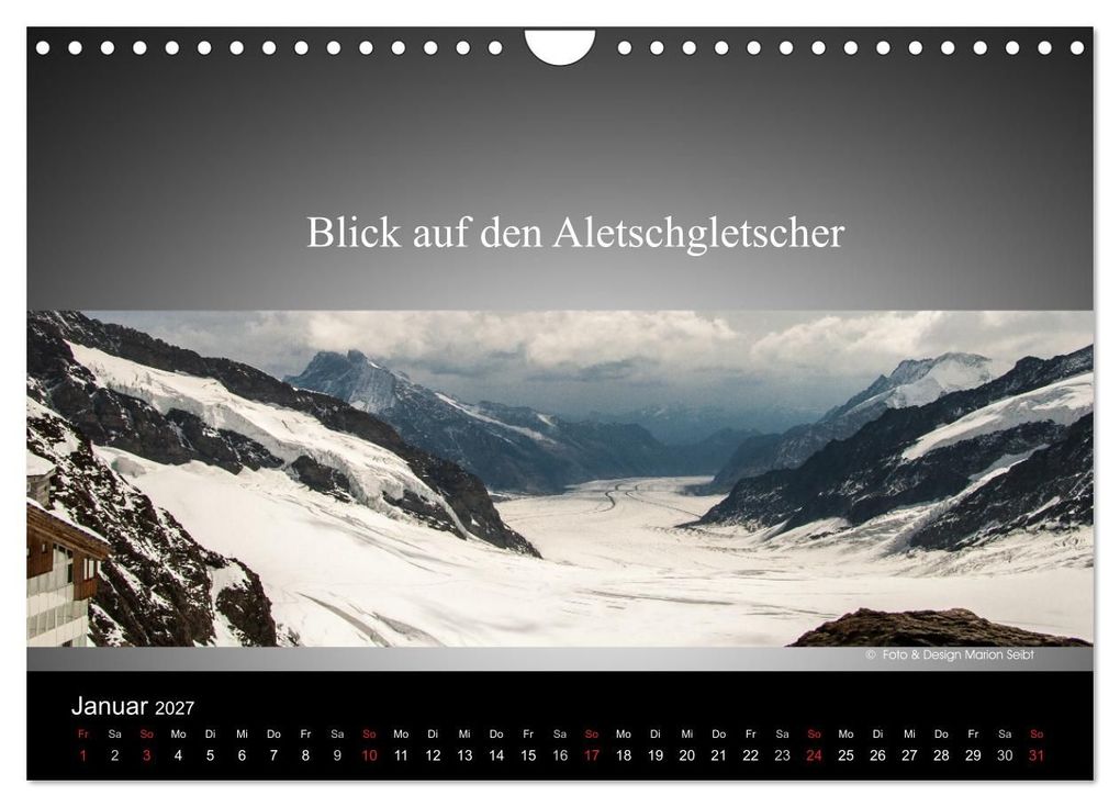 Weitere Ansicht: Panorama Schweiz (Wandkalender 2027 DIN A4 quer), CALVENDO Monatskalender | Marion Seibt, Calvendo