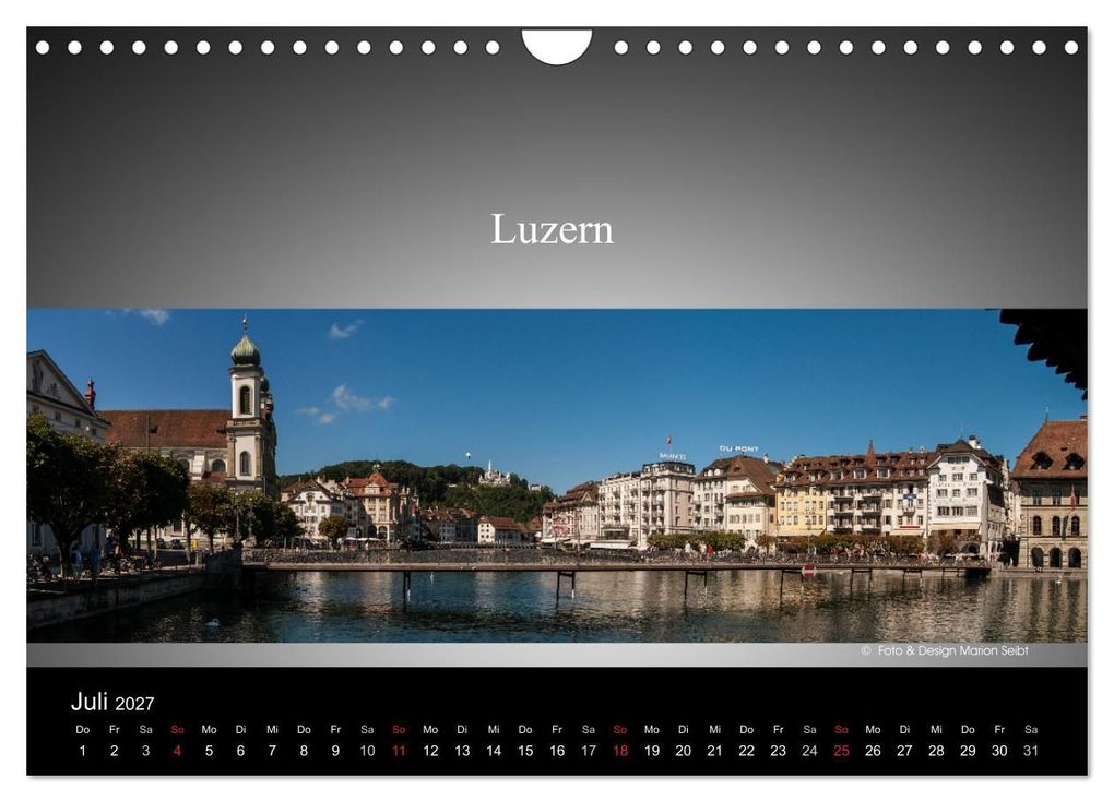Weitere Ansicht: Panorama Schweiz (Wandkalender 2027 DIN A4 quer), CALVENDO Monatskalender | Marion Seibt, Calvendo