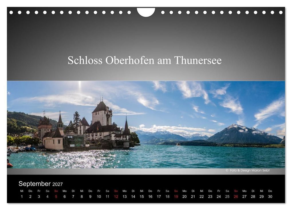Weitere Ansicht: Panorama Schweiz (Wandkalender 2027 DIN A4 quer), CALVENDO Monatskalender | Marion Seibt, Calvendo