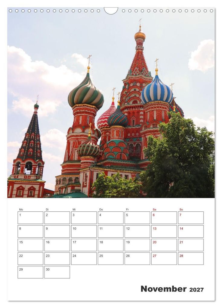 Weitere Ansicht: Russland - Terminplaner (Wandkalender 2027 DIN A3 hoch), CALVENDO Monatskalender | Denise Graupner, Calvendo