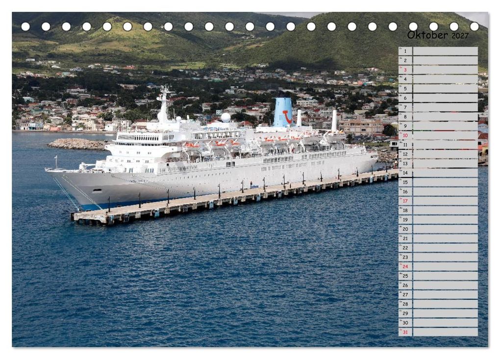 Weitere Ansicht: Riesen der Meere - Kreuzfahrtschiffe Geburtstagskalender (Tischkalender 2027 DIN A5 quer), CALVENDO Monatskalender | Frank Gayde, Calvendo