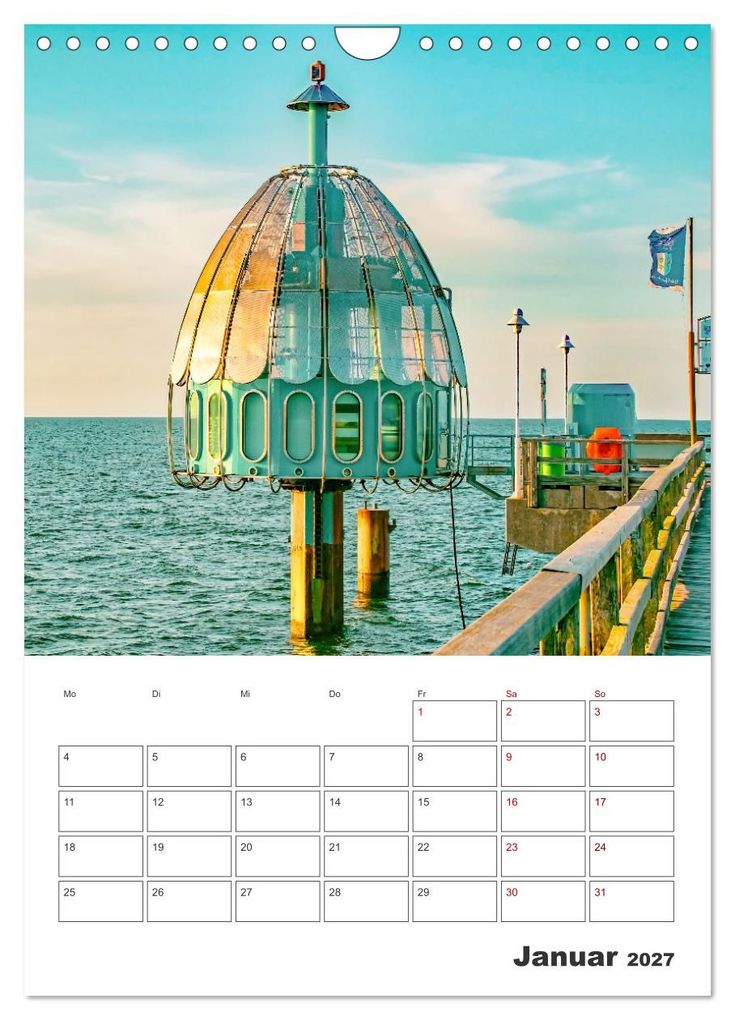 Weitere Ansicht: Usedom - Terminplaner (Wandkalender 2027 DIN A4 hoch), CALVENDO Monatskalender | Nina Schwarze, Calvendo