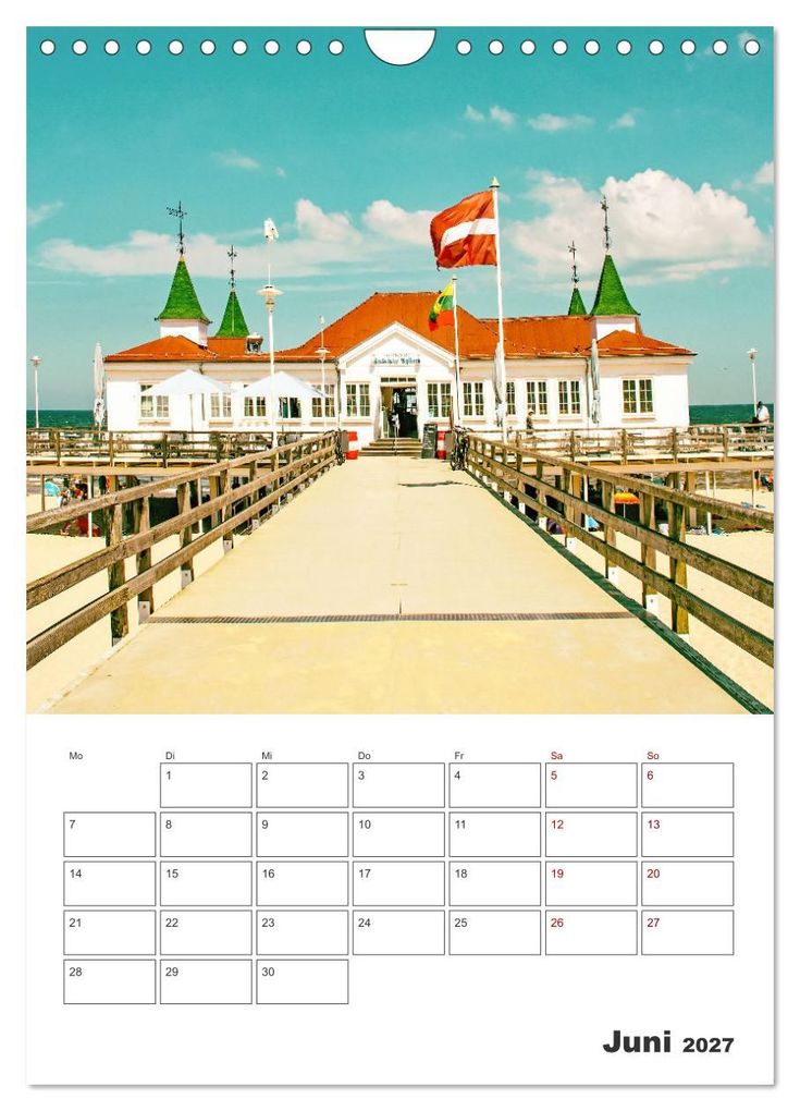Weitere Ansicht: Usedom - Terminplaner (Wandkalender 2027 DIN A4 hoch), CALVENDO Monatskalender | Nina Schwarze, Calvendo