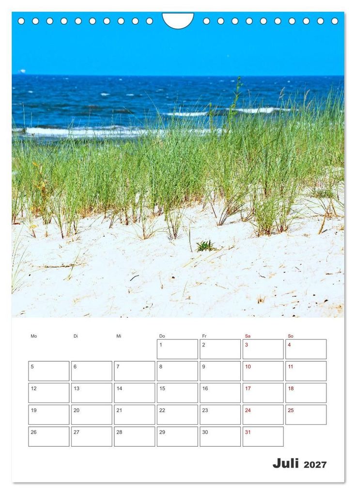 Weitere Ansicht: Usedom - Terminplaner (Wandkalender 2027 DIN A4 hoch), CALVENDO Monatskalender | Nina Schwarze, Calvendo