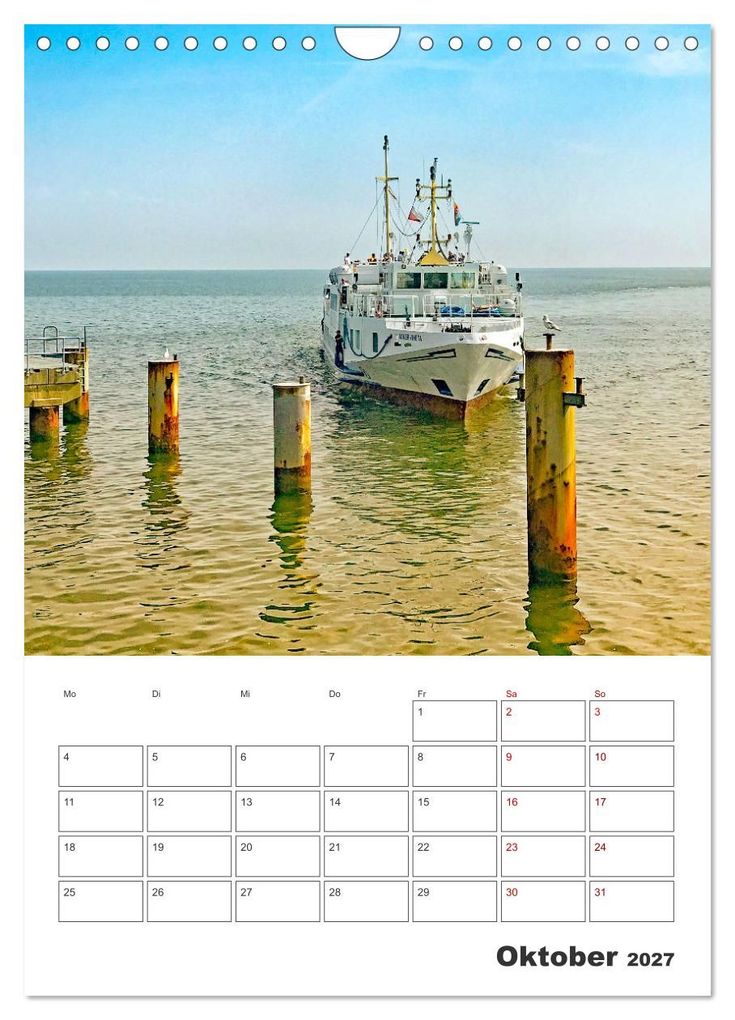 Weitere Ansicht: Usedom - Terminplaner (Wandkalender 2027 DIN A4 hoch), CALVENDO Monatskalender | Nina Schwarze, Calvendo