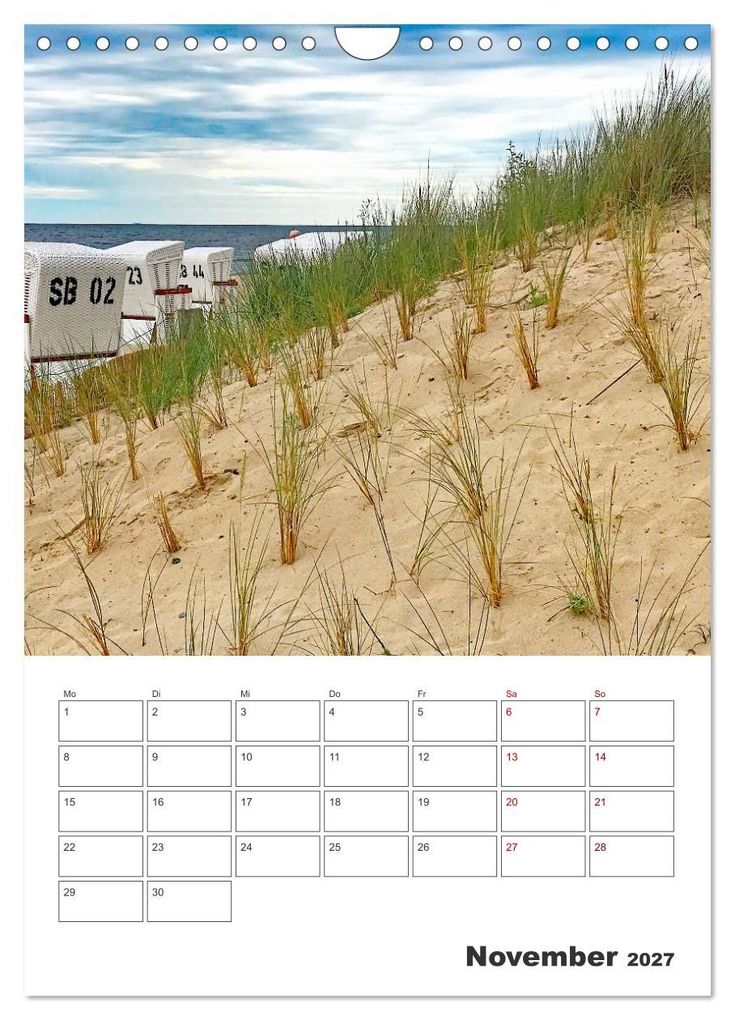 Weitere Ansicht: Usedom - Terminplaner (Wandkalender 2027 DIN A4 hoch), CALVENDO Monatskalender | Nina Schwarze, Calvendo