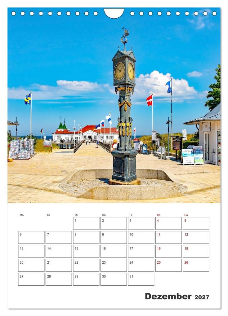 Weitere Ansicht: Usedom - Terminplaner (Wandkalender 2027 DIN A4 hoch), CALVENDO Monatskalender | Nina Schwarze, Calvendo