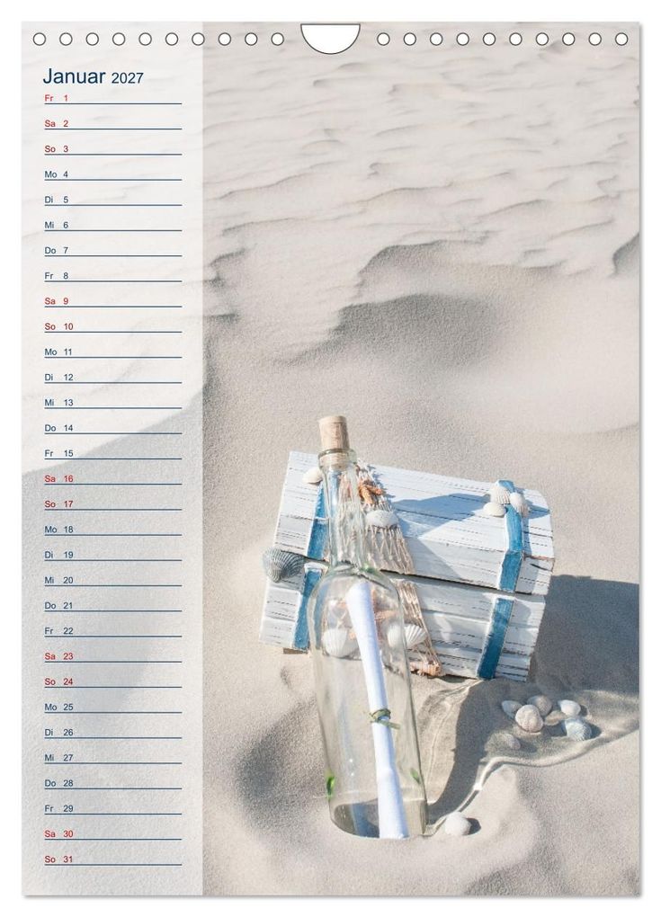 Weitere Ansicht: Maritim - Geburtstagskalender (Wandkalender 2027 DIN A4 hoch), CALVENDO Monatskalender | Carola Vahldiek, Calvendo