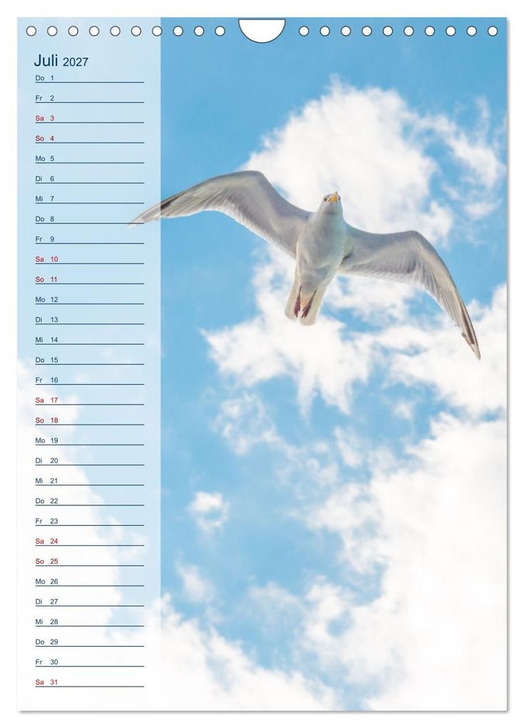 Weitere Ansicht: Maritim - Geburtstagskalender (Wandkalender 2027 DIN A4 hoch), CALVENDO Monatskalender | Carola Vahldiek, Calvendo