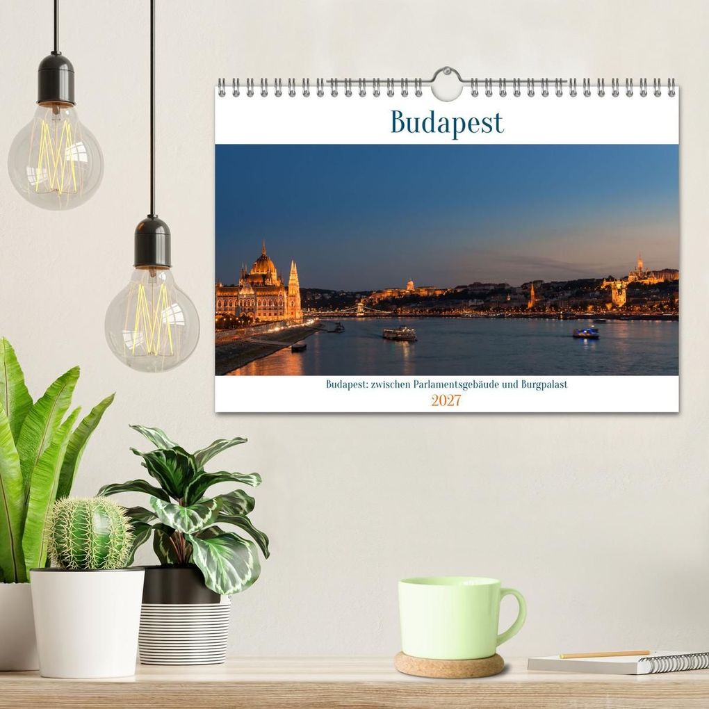 Weitere Ansicht: Budapest: zwischen Parlamentsgebäude und Burgpalast (Wandkalender 2027 DIN A4 quer), CALVENDO Monatskalender | Michael Heber, Calvendo