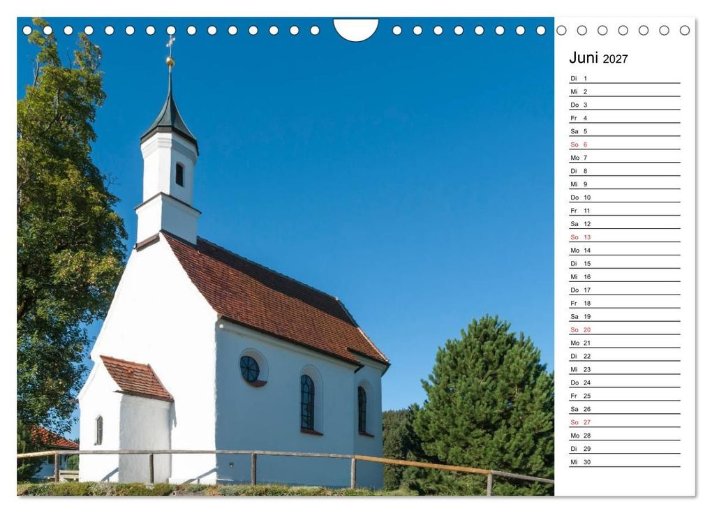 Weitere Ansicht: Kapellen - Kleinode im Ostallgäu mit Planerfunktion (Wandkalender 2027 DIN A4 quer), CALVENDO Monatskalender | Foto-FukS, Ursula Fleiß und Karsten Schütt, Calvendo