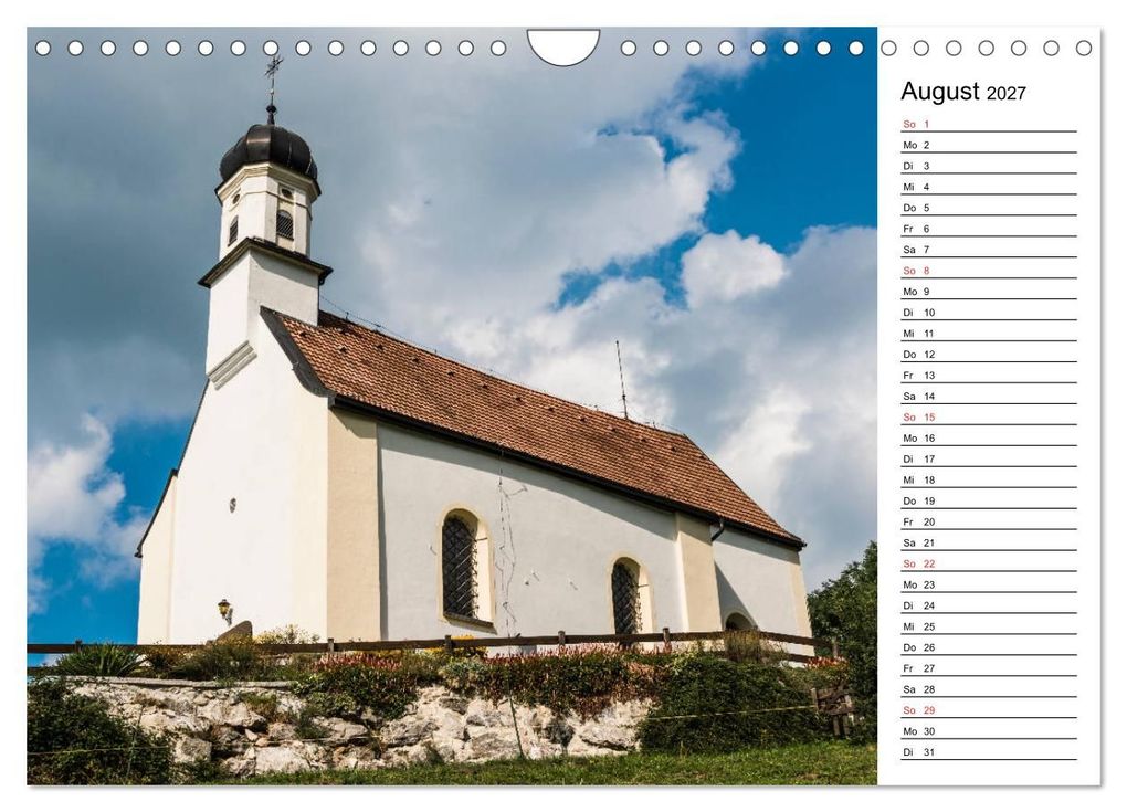 Weitere Ansicht: Kapellen - Kleinode im Ostallgäu mit Planerfunktion (Wandkalender 2027 DIN A4 quer), CALVENDO Monatskalender | Foto-FukS, Ursula Fleiß und Karsten Schütt, Calvendo