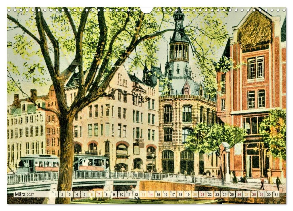 Weitere Ansicht: Amsterdam um 1900 (Wandkalender 2027 DIN A3 quer), CALVENDO Monatskalender | Jens Siebert, Calvendo