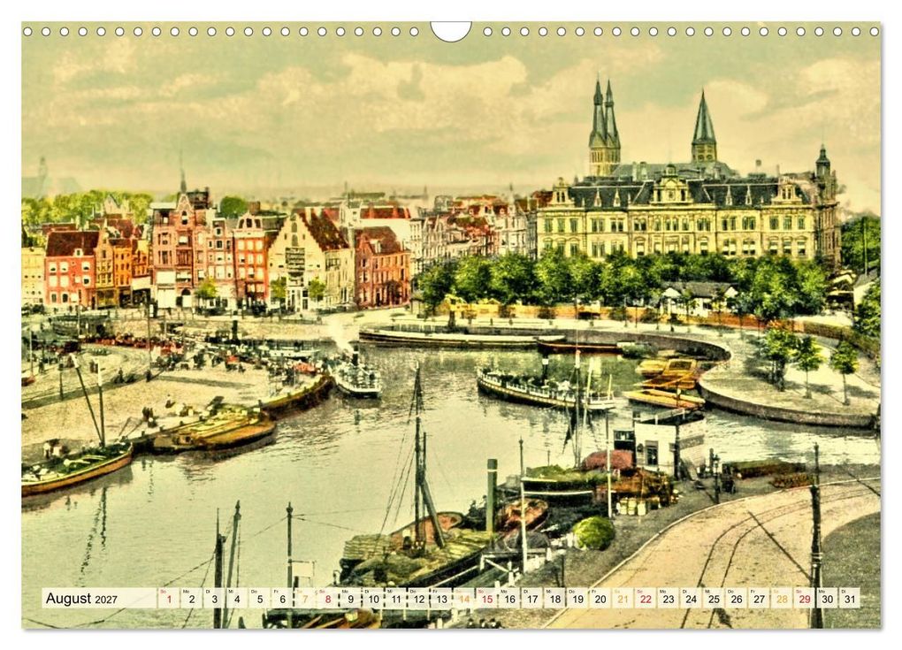 Weitere Ansicht: Amsterdam um 1900 (Wandkalender 2027 DIN A3 quer), CALVENDO Monatskalender | Jens Siebert, Calvendo
