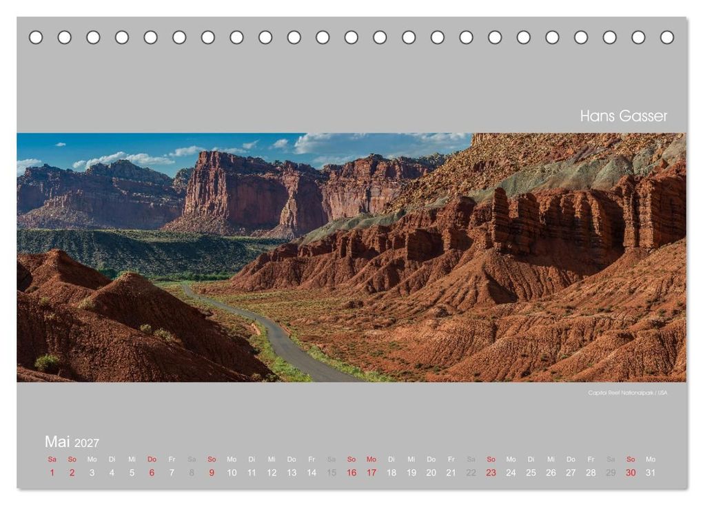Weitere Ansicht: GROSSARTIGE LANDSCHAFTEN 2027 (Tischkalender 2027 DIN A5 quer), CALVENDO Monatskalender | Hans Gasser, Calvendo