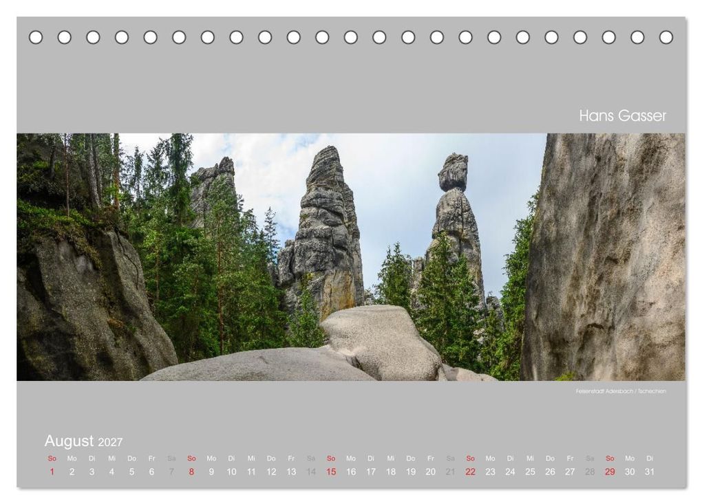 Weitere Ansicht: GROSSARTIGE LANDSCHAFTEN 2027 (Tischkalender 2027 DIN A5 quer), CALVENDO Monatskalender | Hans Gasser, Calvendo
