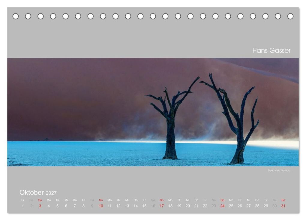 Weitere Ansicht: GROSSARTIGE LANDSCHAFTEN 2027 (Tischkalender 2027 DIN A5 quer), CALVENDO Monatskalender | Hans Gasser, Calvendo