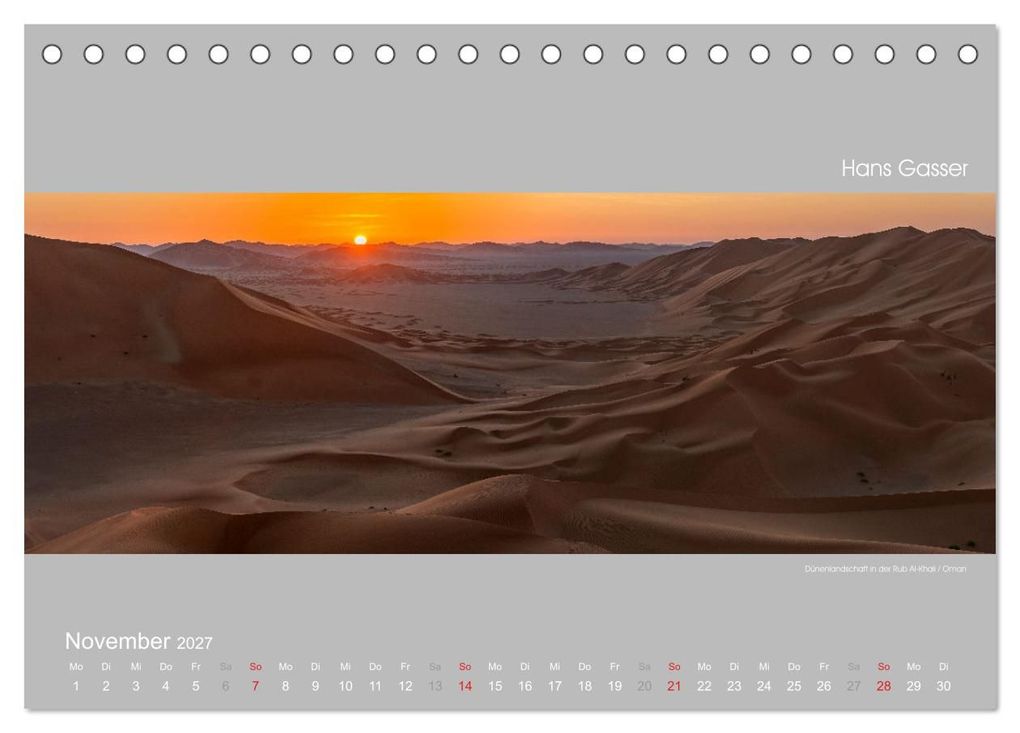Weitere Ansicht: GROSSARTIGE LANDSCHAFTEN 2027 (Tischkalender 2027 DIN A5 quer), CALVENDO Monatskalender | Hans Gasser, Calvendo