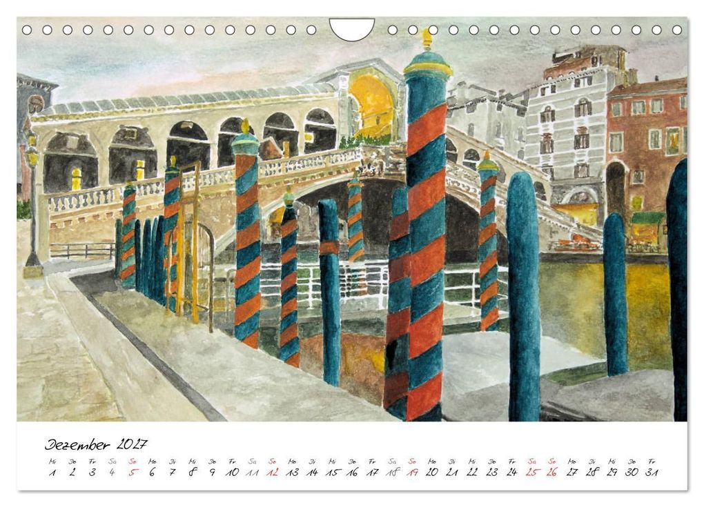 Weitere Ansicht: Venedig in stillen Aquarellen (Wandkalender 2027 DIN A4 quer), CALVENDO Monatskalender | Gerhard Kraus, Calvendo