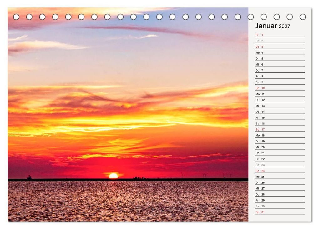 Weitere Ansicht: BORKUM Geburtstagskalender mit Planerfunktion (Tischkalender 2027 DIN A5 quer), CALVENDO Monatskalender | Andrea Dreegmeyer, Calvendo