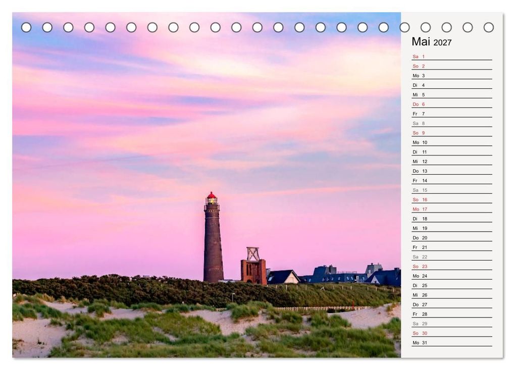 Weitere Ansicht: BORKUM Geburtstagskalender mit Planerfunktion (Tischkalender 2027 DIN A5 quer), CALVENDO Monatskalender | Andrea Dreegmeyer, Calvendo