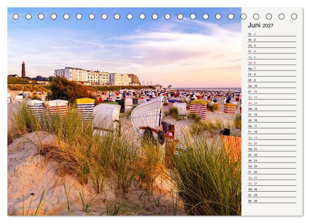 Weitere Ansicht: BORKUM Geburtstagskalender mit Planerfunktion (Tischkalender 2027 DIN A5 quer), CALVENDO Monatskalender | Andrea Dreegmeyer, Calvendo