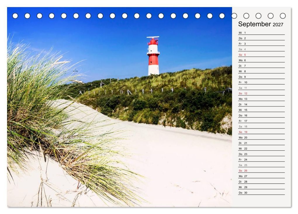 Weitere Ansicht: BORKUM Geburtstagskalender mit Planerfunktion (Tischkalender 2027 DIN A5 quer), CALVENDO Monatskalender | Andrea Dreegmeyer, Calvendo