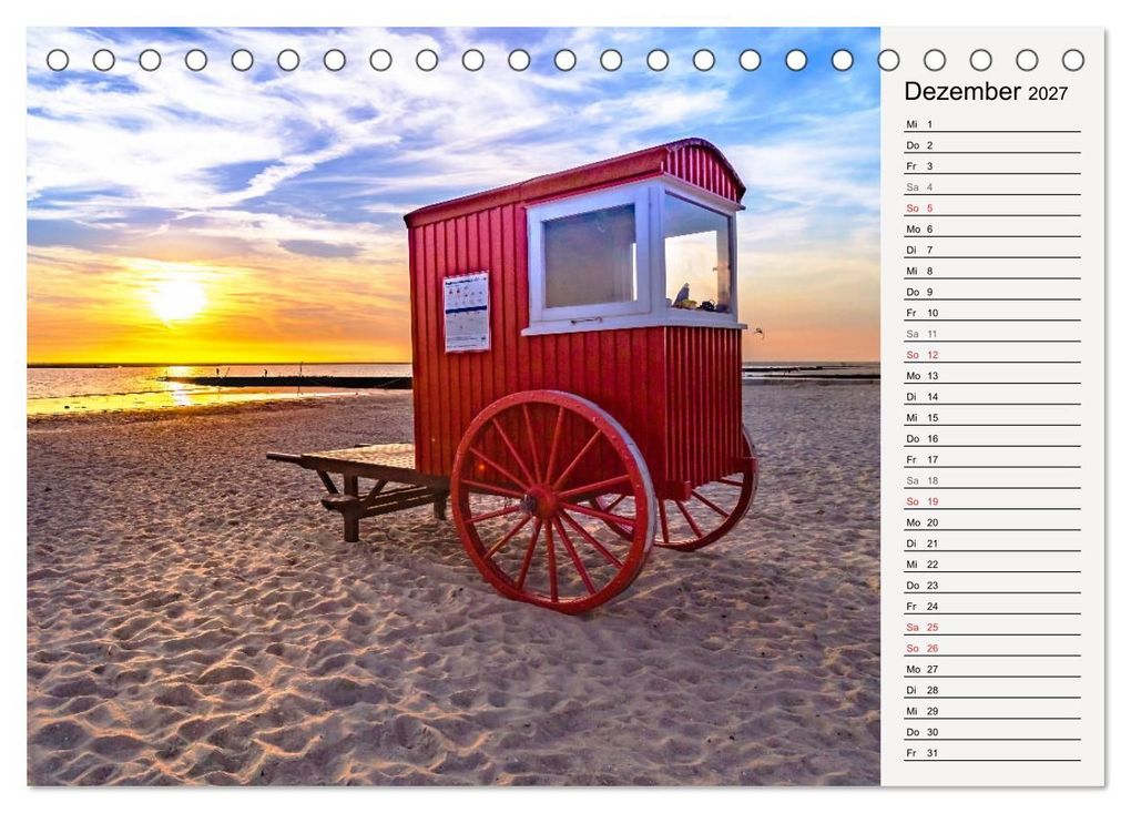 Weitere Ansicht: BORKUM Geburtstagskalender mit Planerfunktion (Tischkalender 2027 DIN A5 quer), CALVENDO Monatskalender | Andrea Dreegmeyer, Calvendo