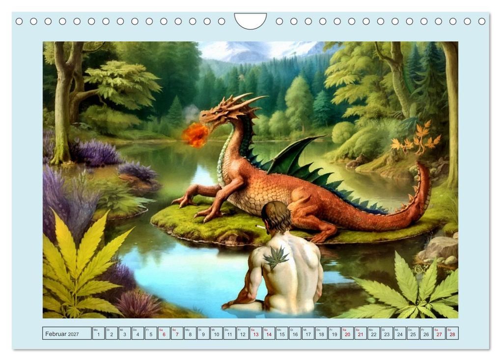 Weitere Ansicht: Marihuana-Mythen (Wandkalender 2027 DIN A4 quer), CALVENDO Monatskalender | Garrulus glandarius, Calvendo