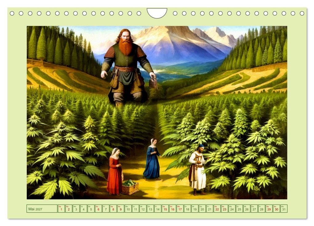 Weitere Ansicht: Marihuana-Mythen (Wandkalender 2027 DIN A4 quer), CALVENDO Monatskalender | Garrulus glandarius, Calvendo