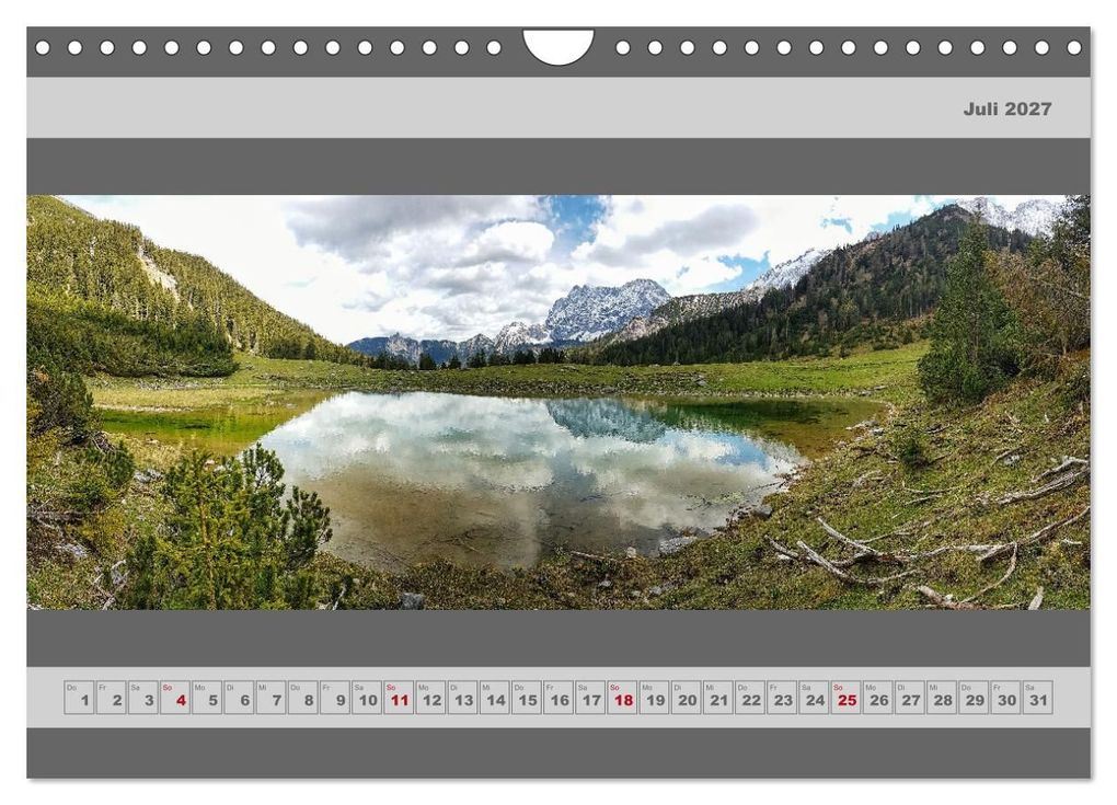 Weitere Ansicht: Panorama Alpen (Wandkalender 2027 DIN A4 quer), CALVENDO Monatskalender | Miriam Schwarzfischer, Calvendo
