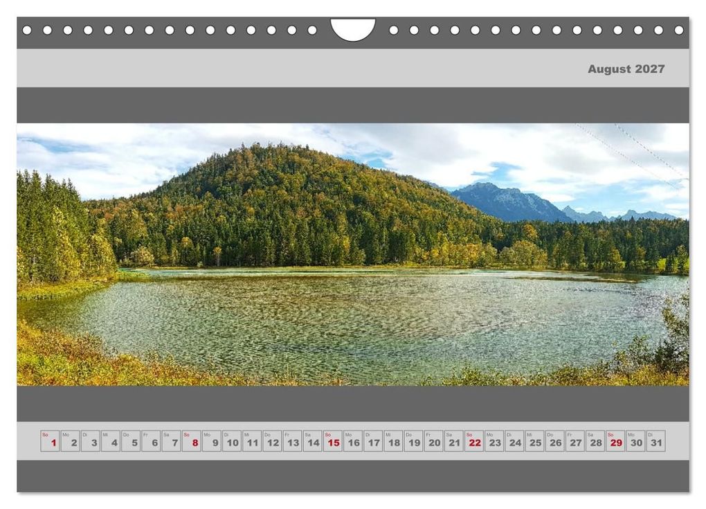 Weitere Ansicht: Panorama Alpen (Wandkalender 2027 DIN A4 quer), CALVENDO Monatskalender | Miriam Schwarzfischer, Calvendo