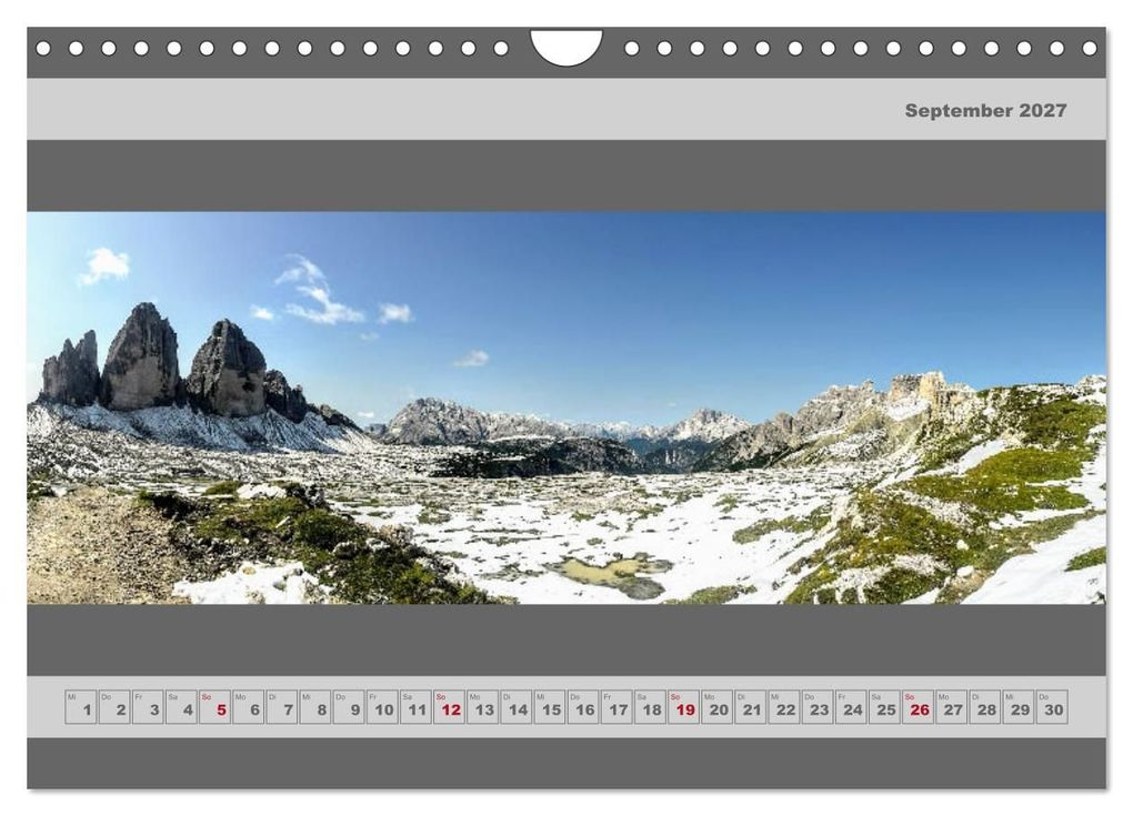 Weitere Ansicht: Panorama Alpen (Wandkalender 2027 DIN A4 quer), CALVENDO Monatskalender | Miriam Schwarzfischer, Calvendo