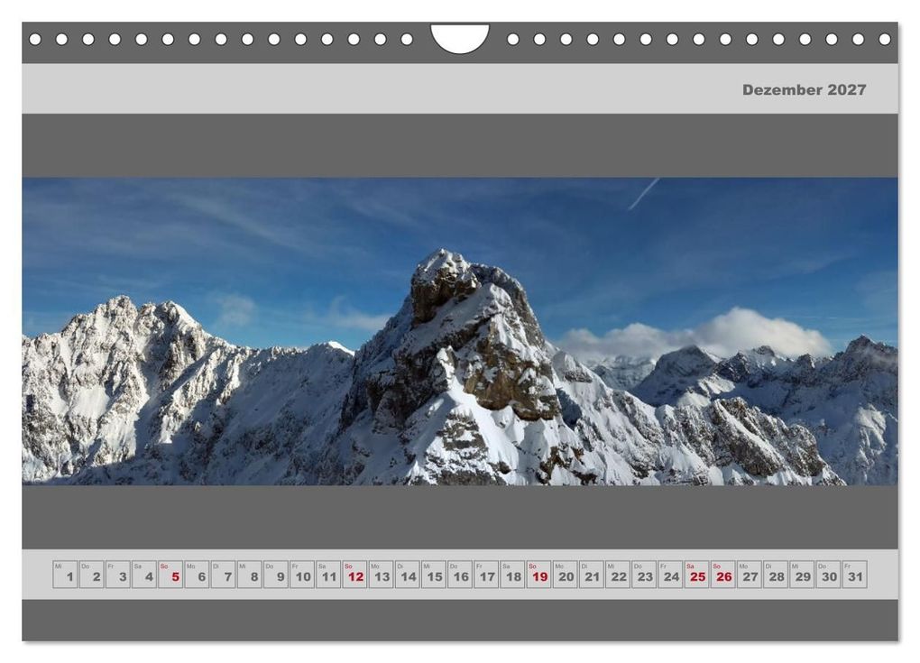 Weitere Ansicht: Panorama Alpen (Wandkalender 2027 DIN A4 quer), CALVENDO Monatskalender | Miriam Schwarzfischer, Calvendo