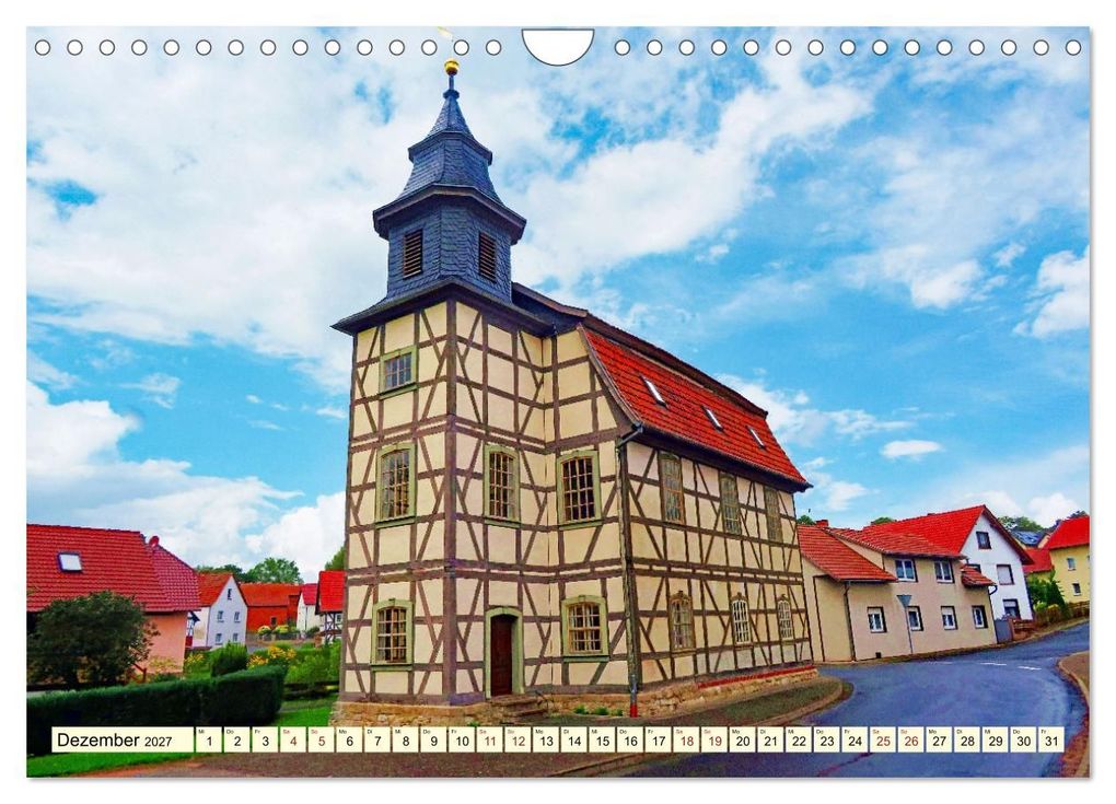 Weitere Ansicht: Fachwerkhäuser - Kirchen in Thüringen (Wandkalender 2027 DIN A4 quer), CALVENDO Monatskalender | Angelika Keller, Calvendo