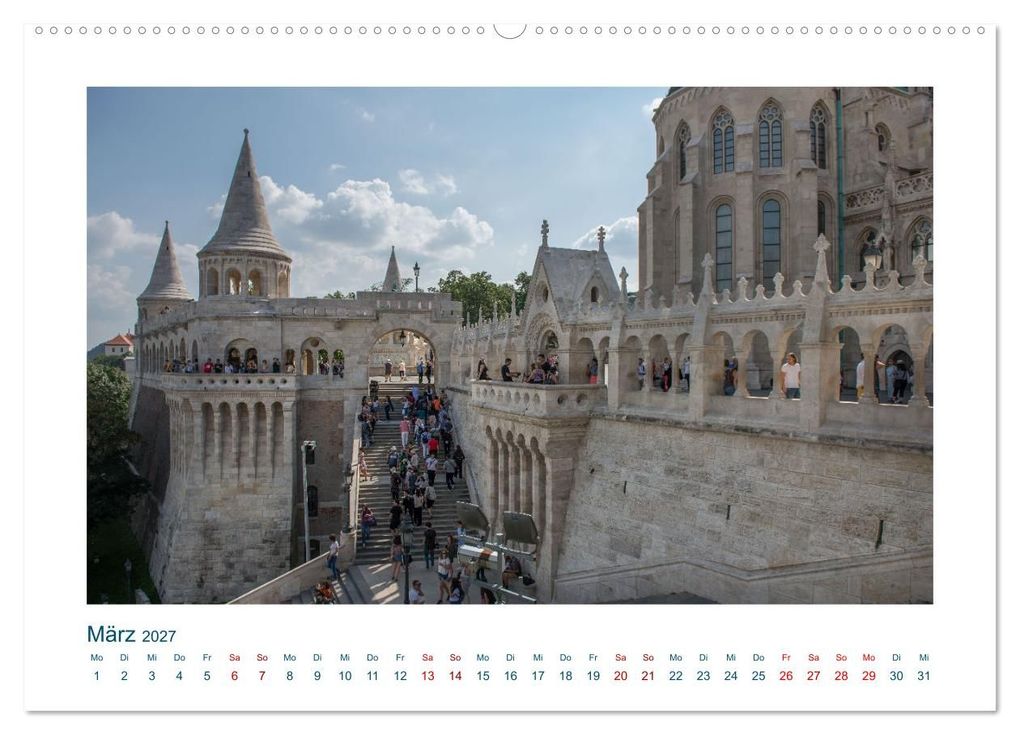 Weitere Ansicht: Budapest: zwischen Parlamentsgebäude und Burgpalast (Wandkalender 2027 DIN A2 quer), CALVENDO Monatskalender | Michael Heber, Calvendo
