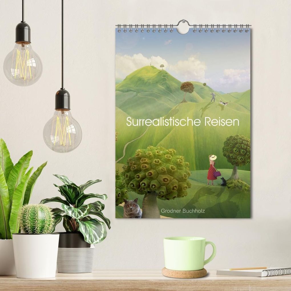 Weitere Ansicht: Surrealistische Reisen (Wandkalender 2027 DIN A4 hoch), CALVENDO Monatskalender | Grodner Buchholz, Calvendo