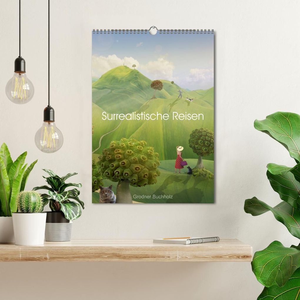 Weitere Ansicht: Surrealistische Reisen (Wandkalender 2027 DIN A3 hoch), CALVENDO Monatskalender | Grodner Buchholz, Calvendo