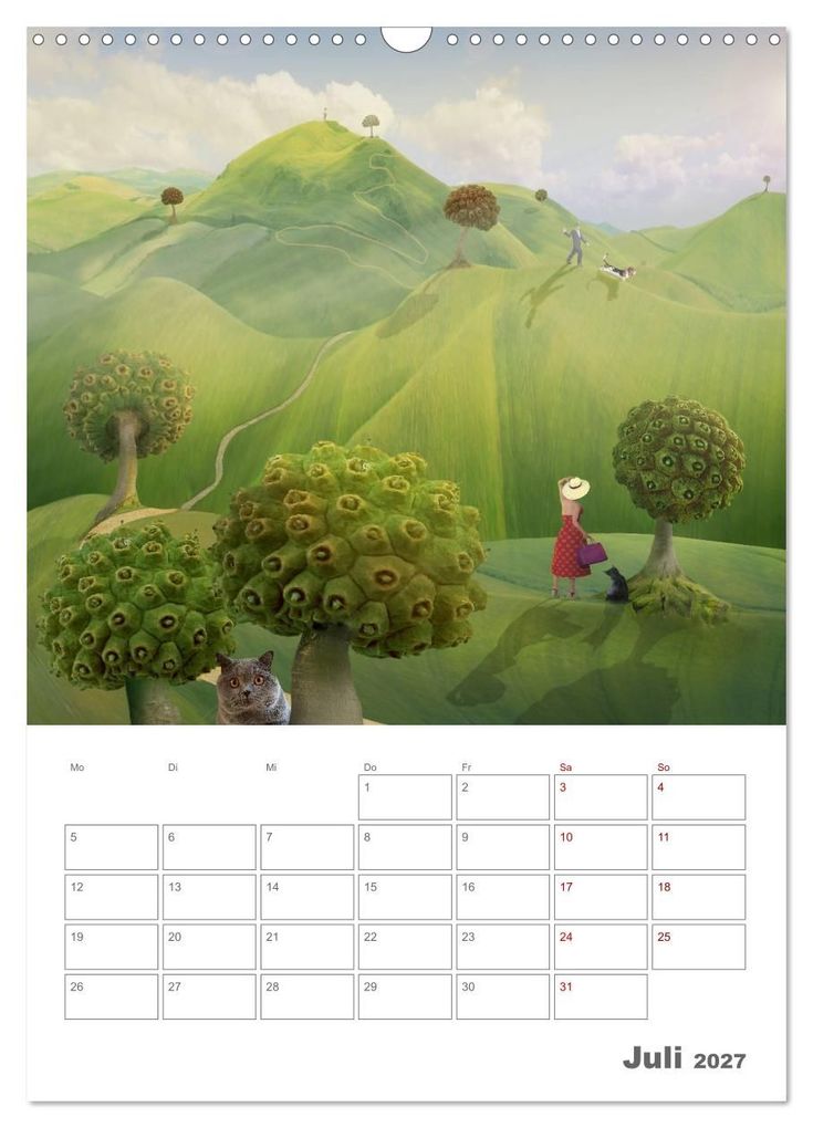Weitere Ansicht: Surrealistische Reisen (Wandkalender 2027 DIN A3 hoch), CALVENDO Monatskalender | Grodner Buchholz, Calvendo