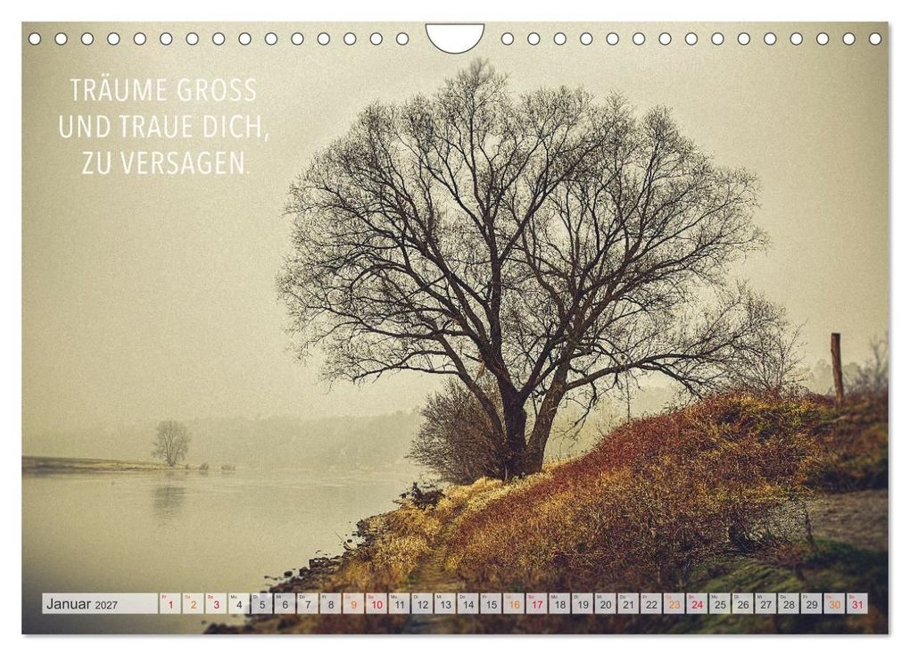 Weitere Ansicht: Träume - Motivationssprüche für Dich (Wandkalender 2027 DIN A4 quer), CALVENDO Monatskalender | Dirk Meutzner, Calvendo