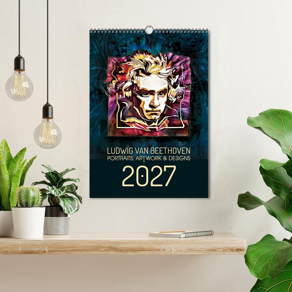 Weitere Ansicht: Ludwig van Beethoven - Portraits, Artworks und Designs (Wandkalender 2027 DIN A3 hoch), CALVENDO Monatskalender | Detlef Hipp & Partner, Calvendo
