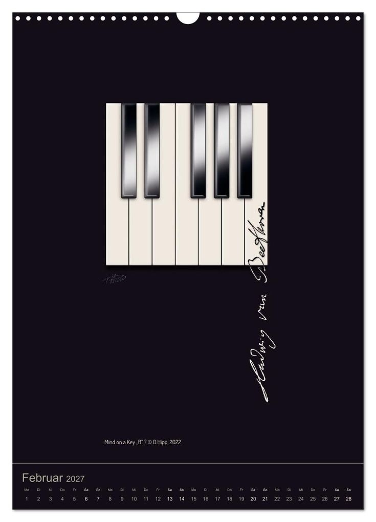 Weitere Ansicht: Ludwig van Beethoven - Portraits, Artworks und Designs (Wandkalender 2027 DIN A3 hoch), CALVENDO Monatskalender | Detlef Hipp & Partner, Calvendo