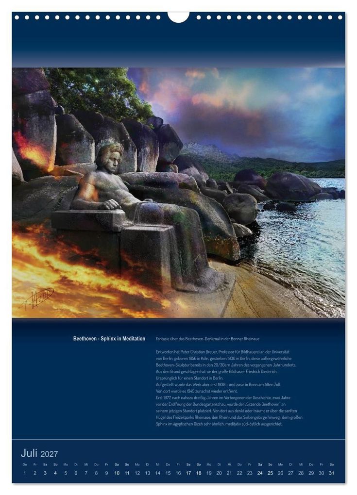 Weitere Ansicht: Ludwig van Beethoven - Portraits, Artworks und Designs (Wandkalender 2027 DIN A3 hoch), CALVENDO Monatskalender | Detlef Hipp & Partner, Calvendo