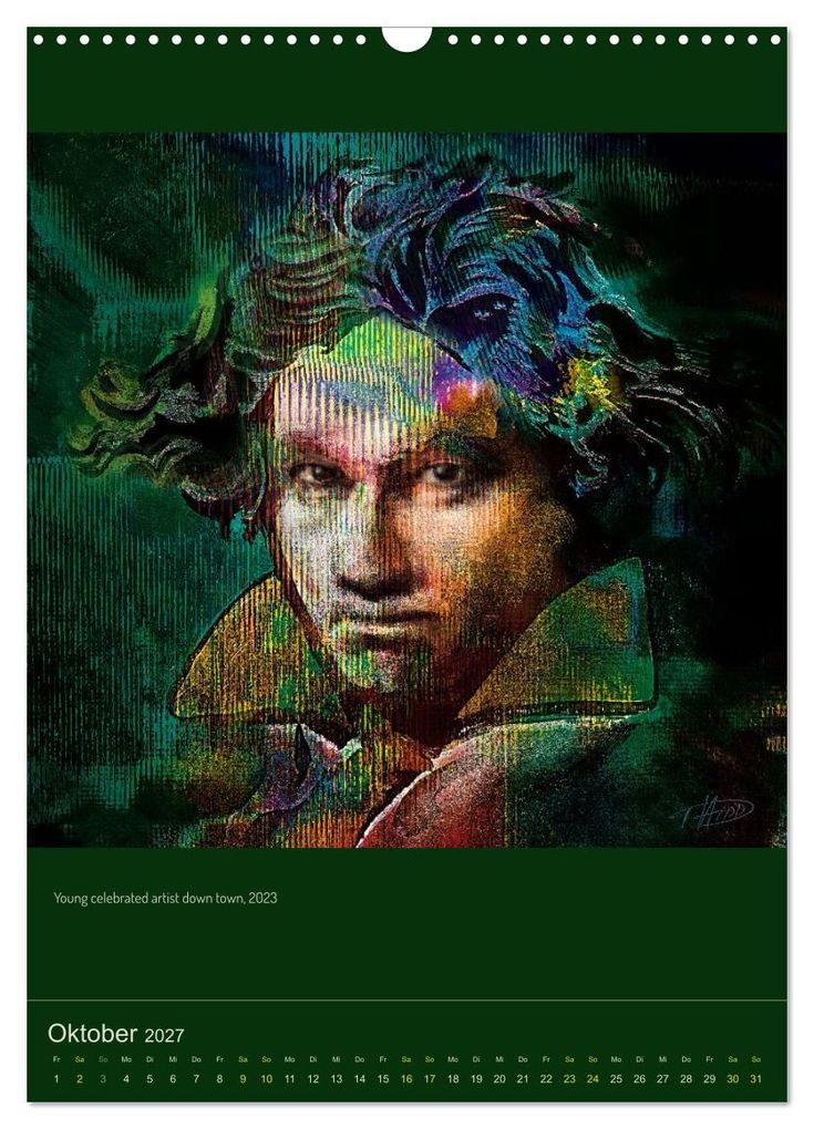 Weitere Ansicht: Ludwig van Beethoven - Portraits, Artworks und Designs (Wandkalender 2027 DIN A3 hoch), CALVENDO Monatskalender | Detlef Hipp & Partner, Calvendo