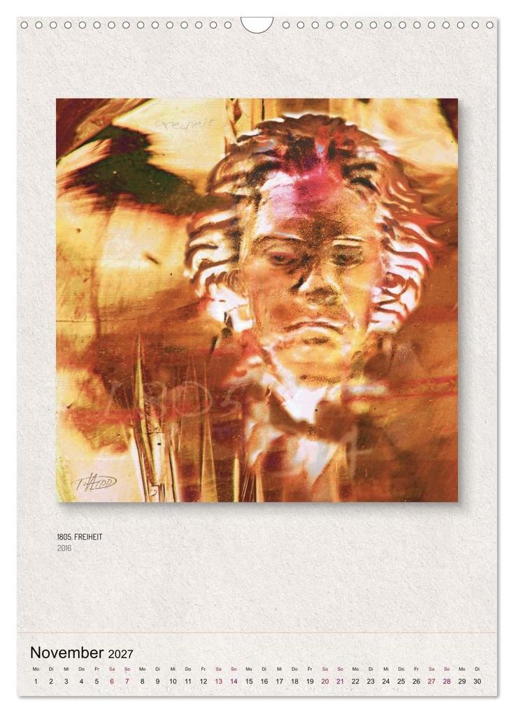Weitere Ansicht: Ludwig van Beethoven - Portraits, Artworks und Designs (Wandkalender 2027 DIN A3 hoch), CALVENDO Monatskalender | Detlef Hipp & Partner, Calvendo