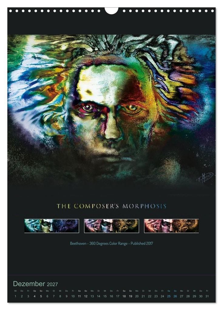 Weitere Ansicht: Ludwig van Beethoven - Portraits, Artworks und Designs (Wandkalender 2027 DIN A3 hoch), CALVENDO Monatskalender | Detlef Hipp & Partner, Calvendo