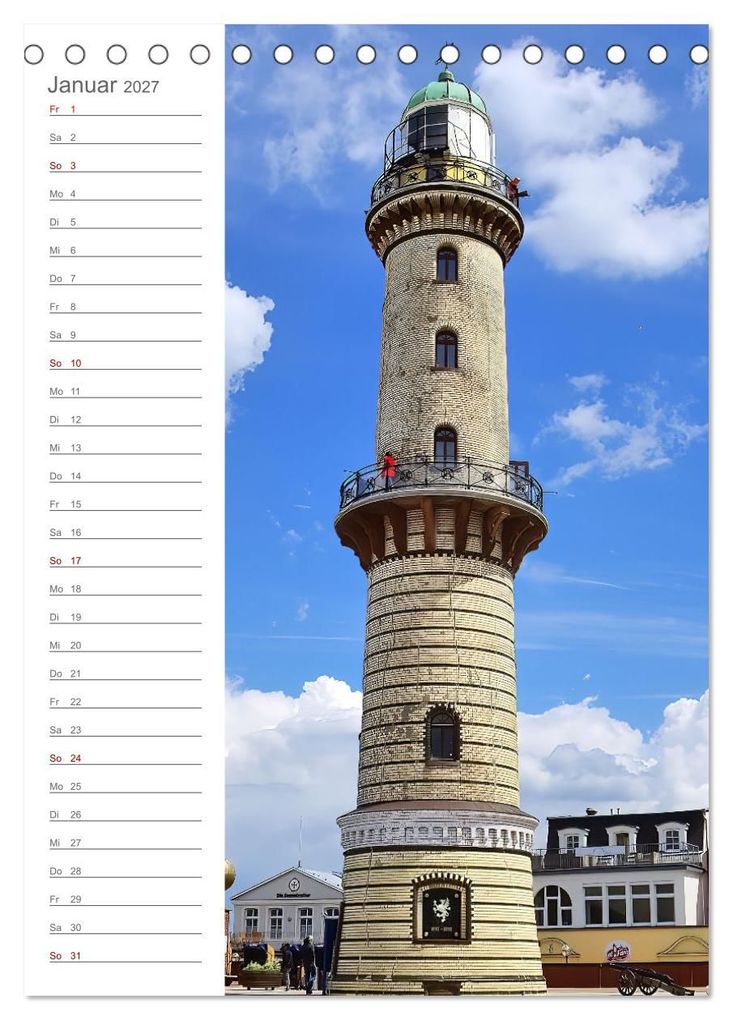 Weitere Ansicht: Leuchtender Geburtstagskalender - Leuchttürme an Ost-und Nordsee (Tischkalender 2027 DIN A5 hoch), CALVENDO Monatskalender | Michaela Schimmack, Calvendo