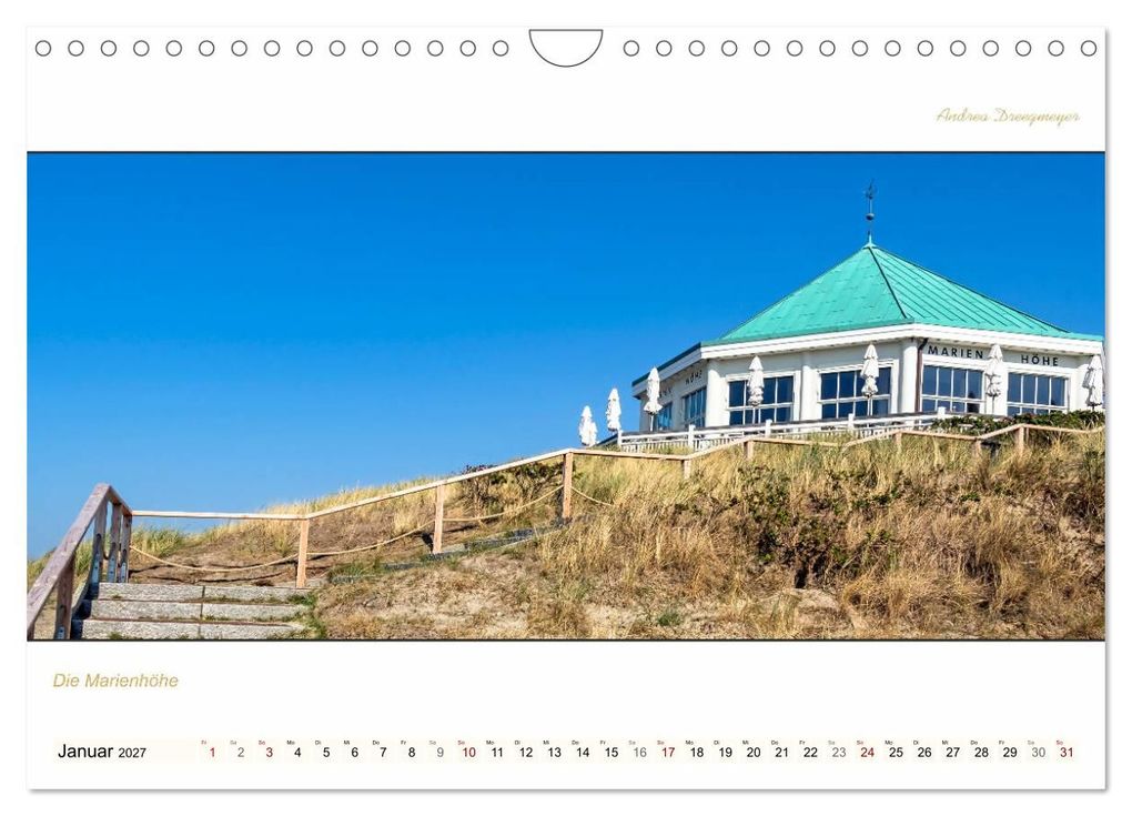 Weitere Ansicht: NORDERNEY PANORAMA (Wandkalender 2027 DIN A4 quer), CALVENDO Monatskalender | Andrea Dreegmeyer, Calvendo