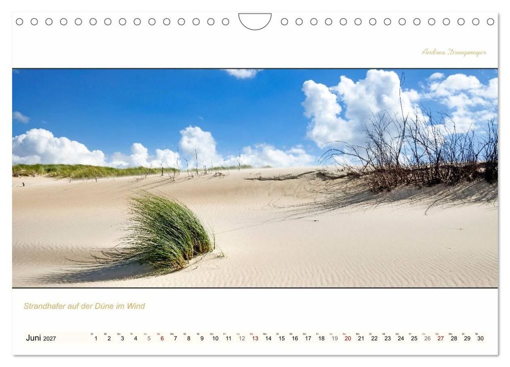 Weitere Ansicht: NORDERNEY PANORAMA (Wandkalender 2027 DIN A4 quer), CALVENDO Monatskalender | Andrea Dreegmeyer, Calvendo