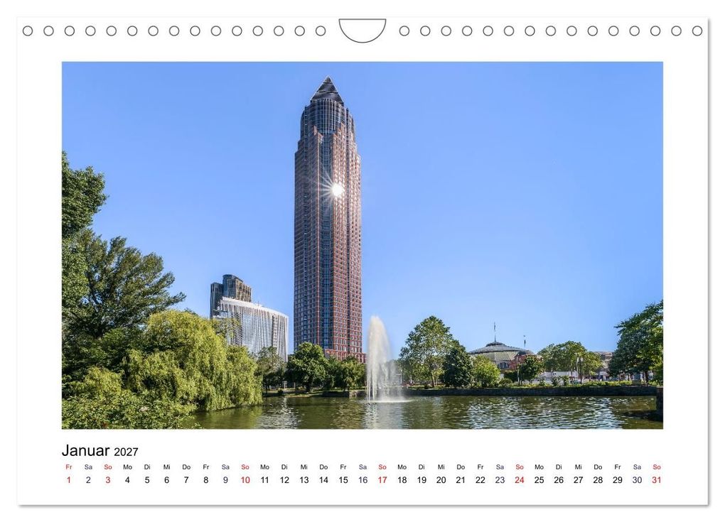 Weitere Ansicht: Frankfurt - Parks und Gärten (Wandkalender 2027 DIN A4 quer), CALVENDO Monatskalender | Dieter Meyer, Calvendo